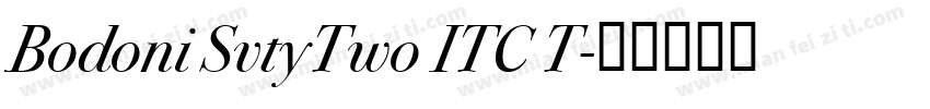 Bodoni SvtyTwo ITC T字体转换
